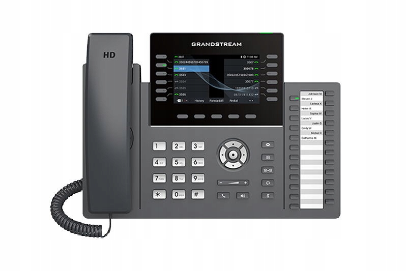 Grandstream GRP2636 Sip telefón, 4.3" Tft bar. displej, 6SIP účtov, 24 pr…