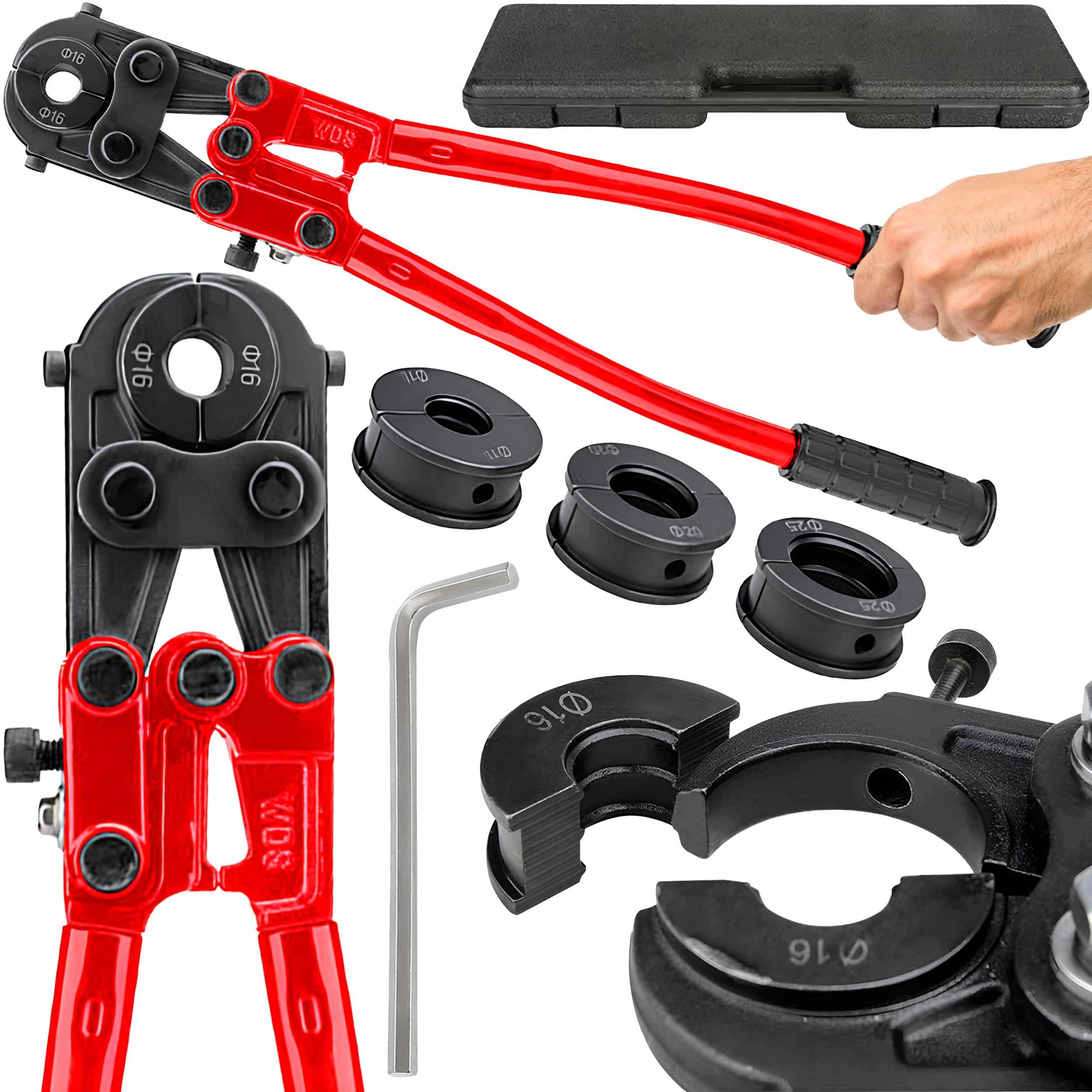 Upínač Trubek Pex Hydraulický Lis 16 20 26 mm Upínací Kleště