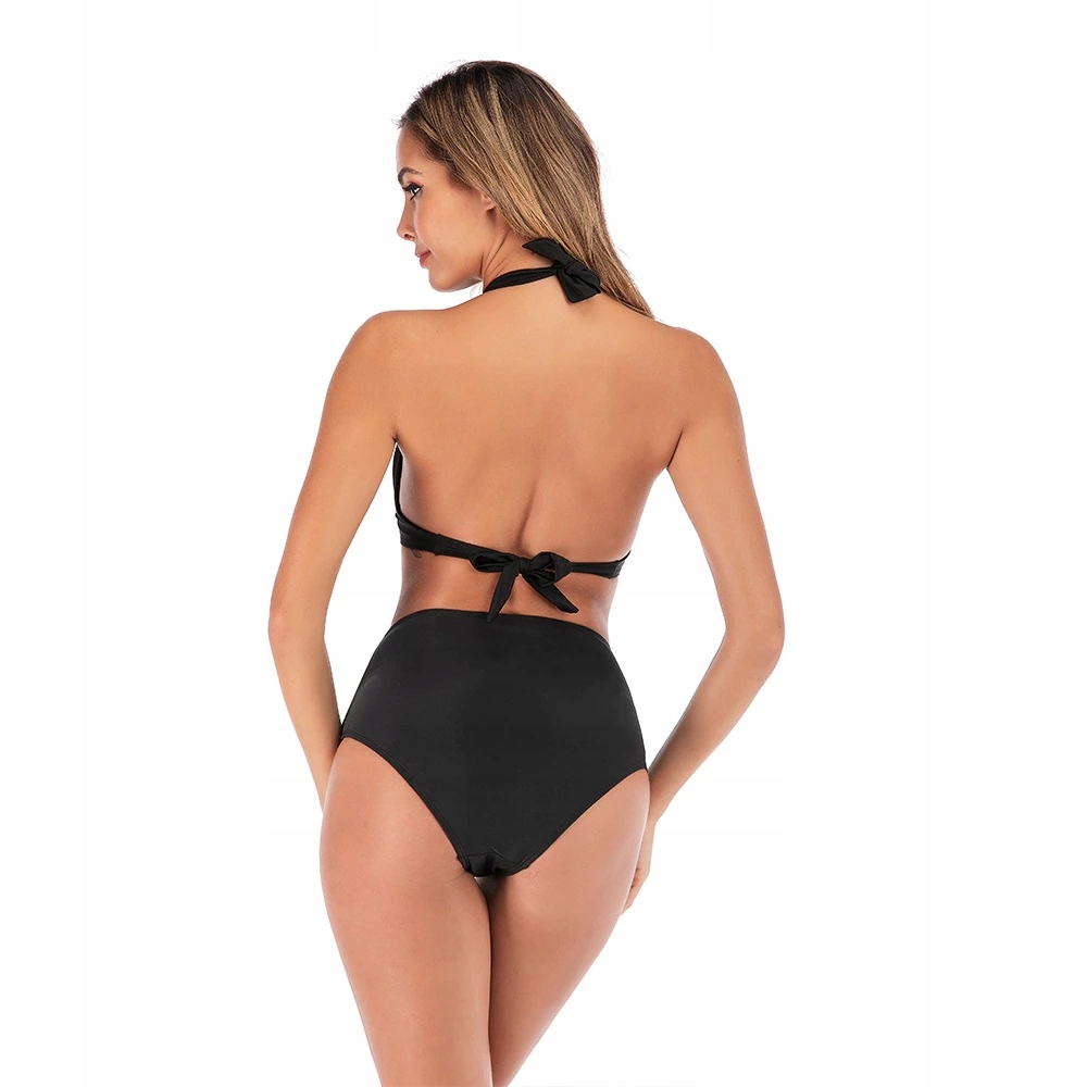 STRÓJ KĄPIELOWY BIKINI WKŁADKI BOHO WYSOKI STAN/XL Zapięcie zapięcie z tyłu