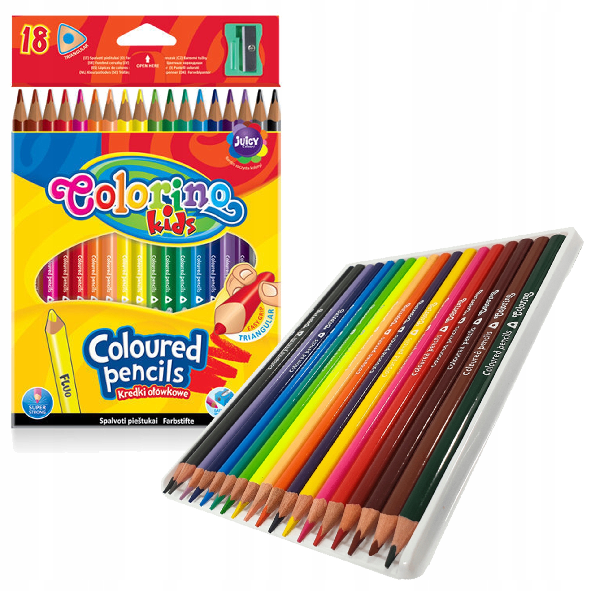

Kredki Ołówkowe Trójkątne Colorino