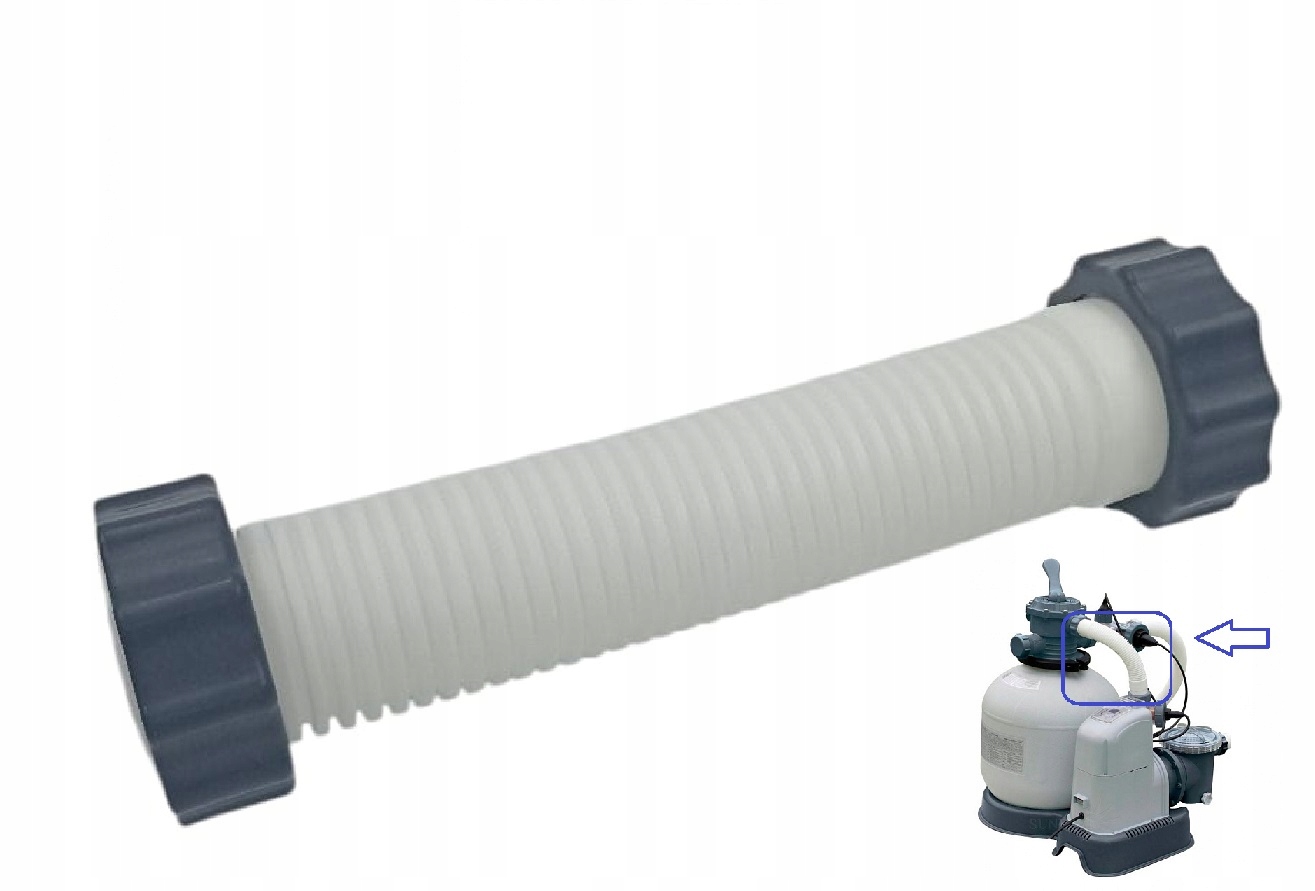 Originální krátká spojovací hadice pro pískovou pumpu 286680 Intex ECO20230-2