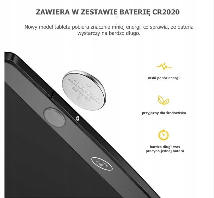 TABLET GRAFICZNY LCD DO RYSOWANIA 8,5" RYSIK Wiek dziecka 3 lata +