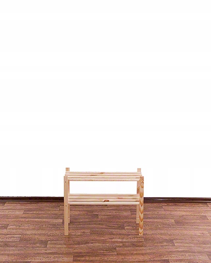 Regał drewniany RA-2-65 regały 2 półki na książki Głębokość mebla 28 cm