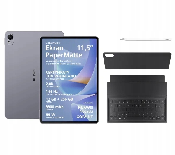 Tablet s klávesnicí Huawei MatePad 11.5'' S 12/256 Gb WiFi šedý