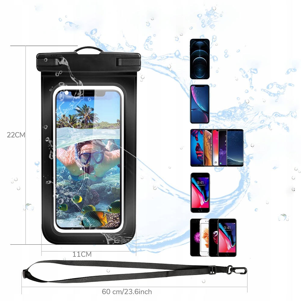 ETUI WODOODPORNE POKROWIEC NA IPHONE SPORTY WODNE Model FANGSHUIDAI