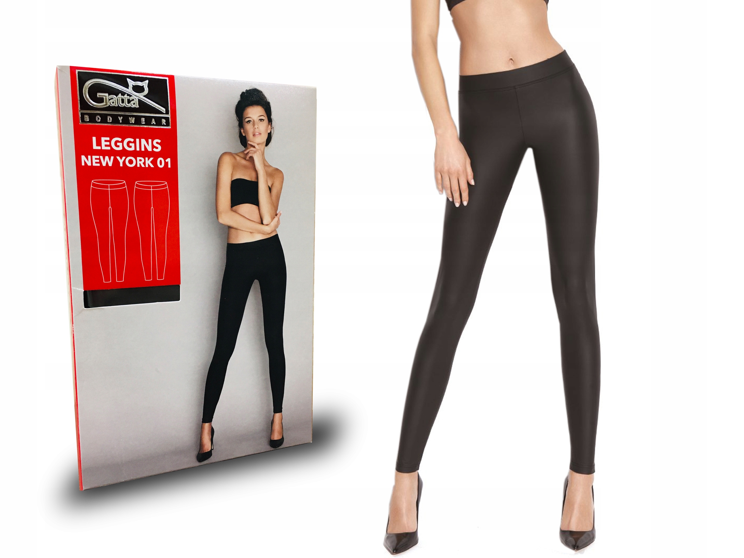 

Legginsy Gatta New York 01, poliester, czarne, L