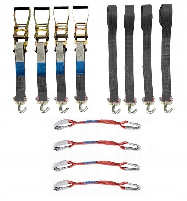 Černé pásy 3M 4T 50 mm Zašitá zesílená spona 45 cm pro silniční asistenci