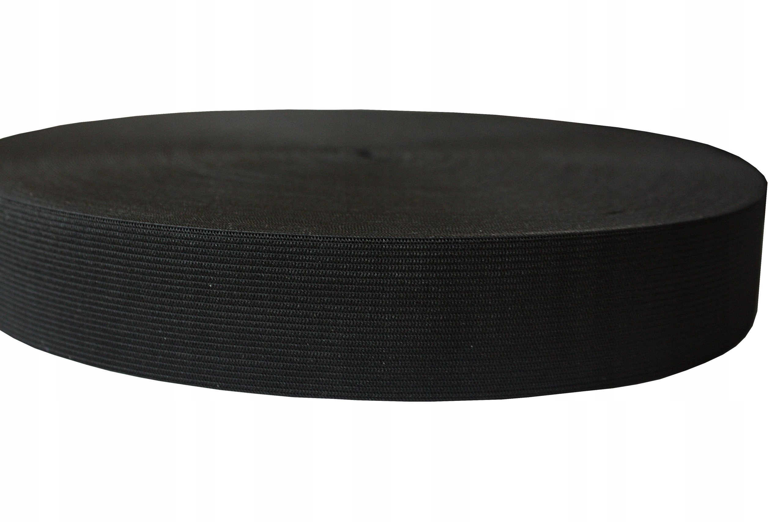 Guma dziana odzieżowa 30mm Czarna Diy 25metrów