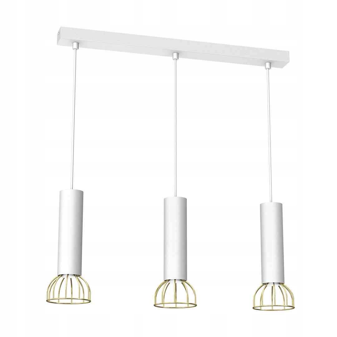 Závěsná lampa Dante White/Gold 3x mini GU10