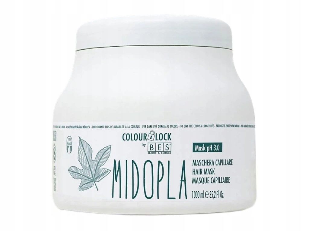 Bes Maschera Midopla regenerační maska na vlasy pro fixaci barvy 1000ml