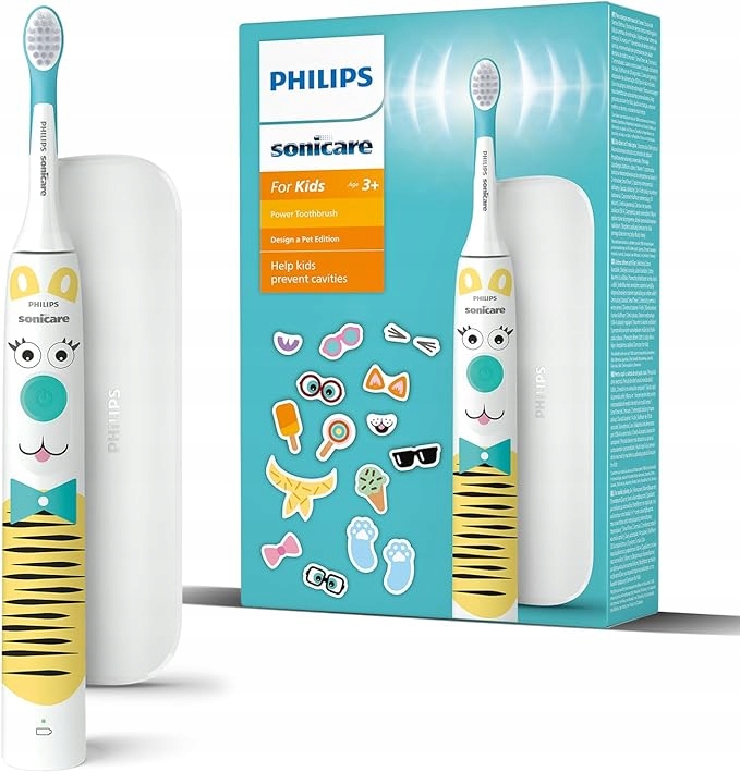 PHILIPS Sonicare Dla Dzieci Szczoteczka Elektryczna Z Naklejkami Zwierząt — miniatura 8