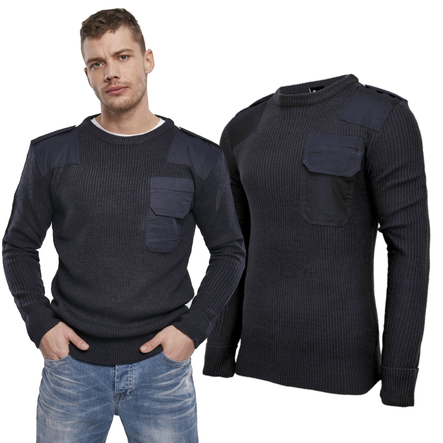 Vojenský svetr Brandit Navy 4XL