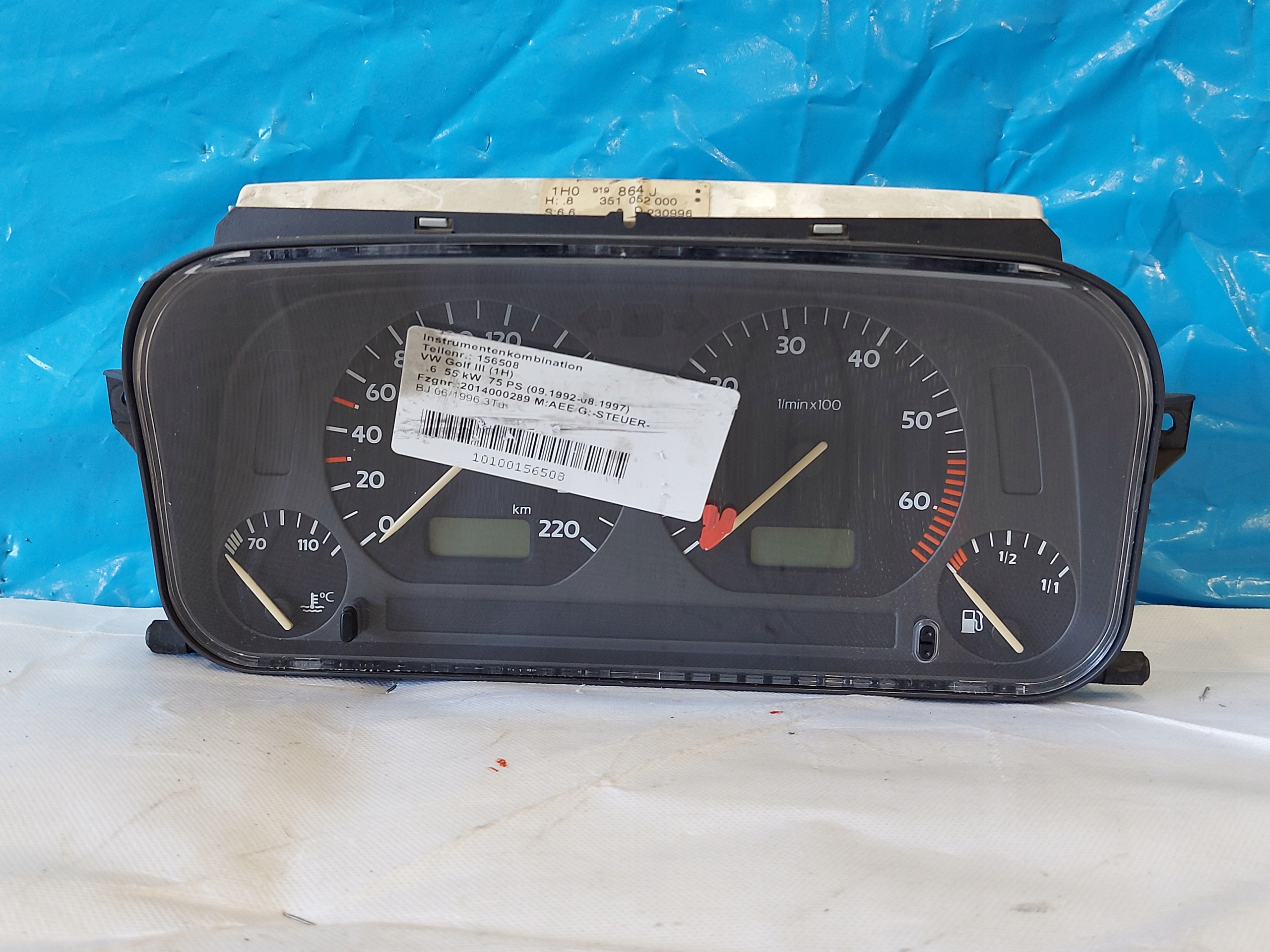 dials clock GOLF III 1.6 B 1H0919864J