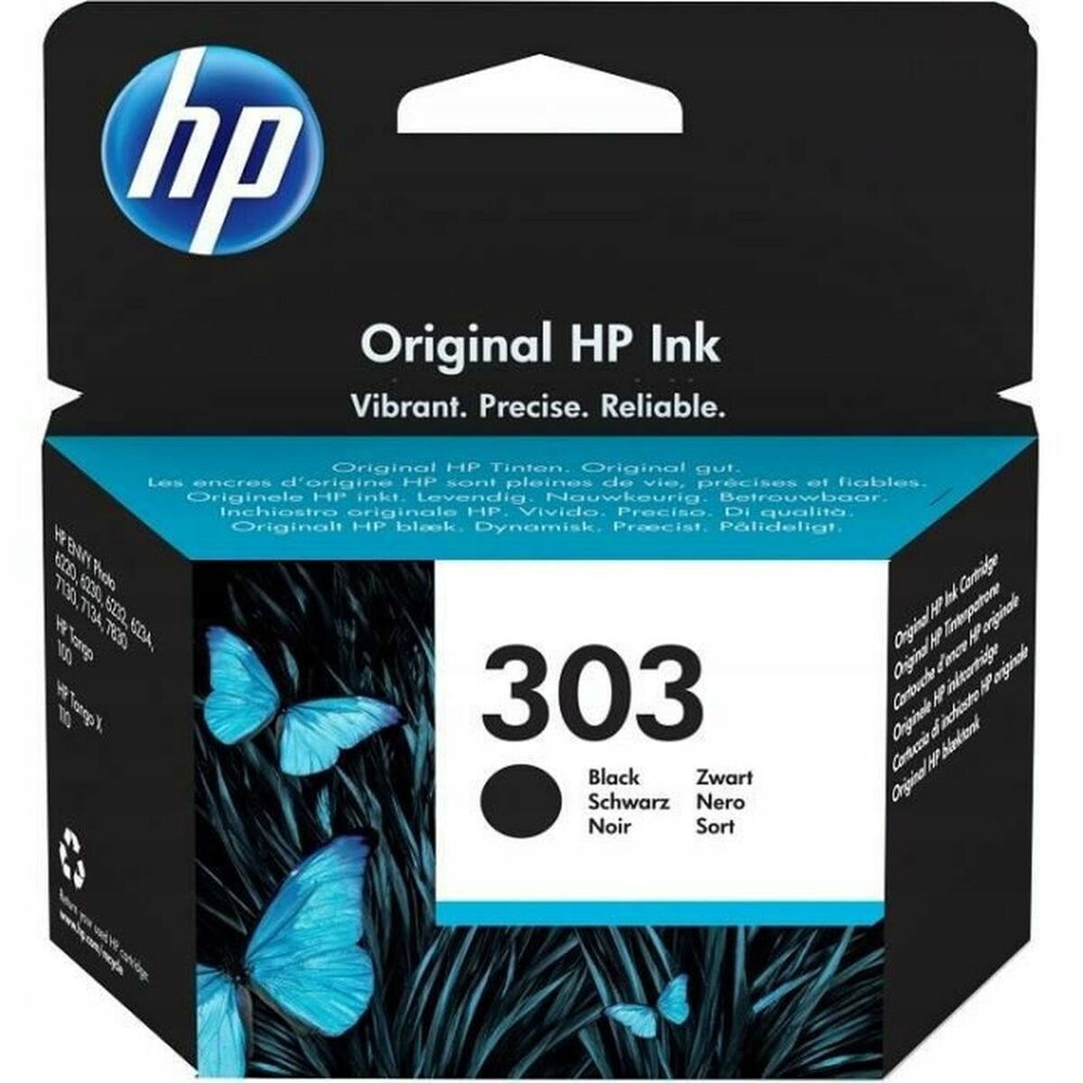 Hp ink T6N02AE, Hp 303, black, 200s