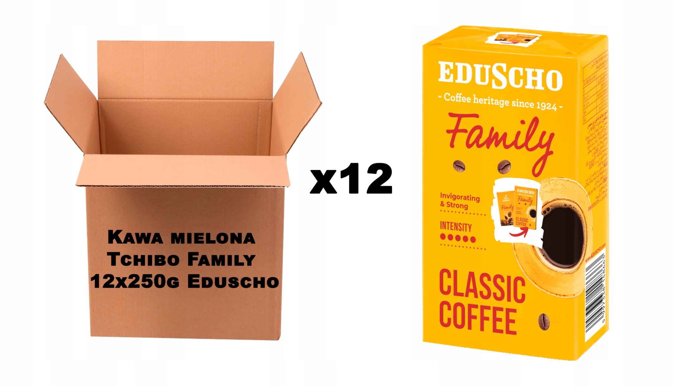 Levně Mletá káva Tchibo Family 12x250 g Eduscho