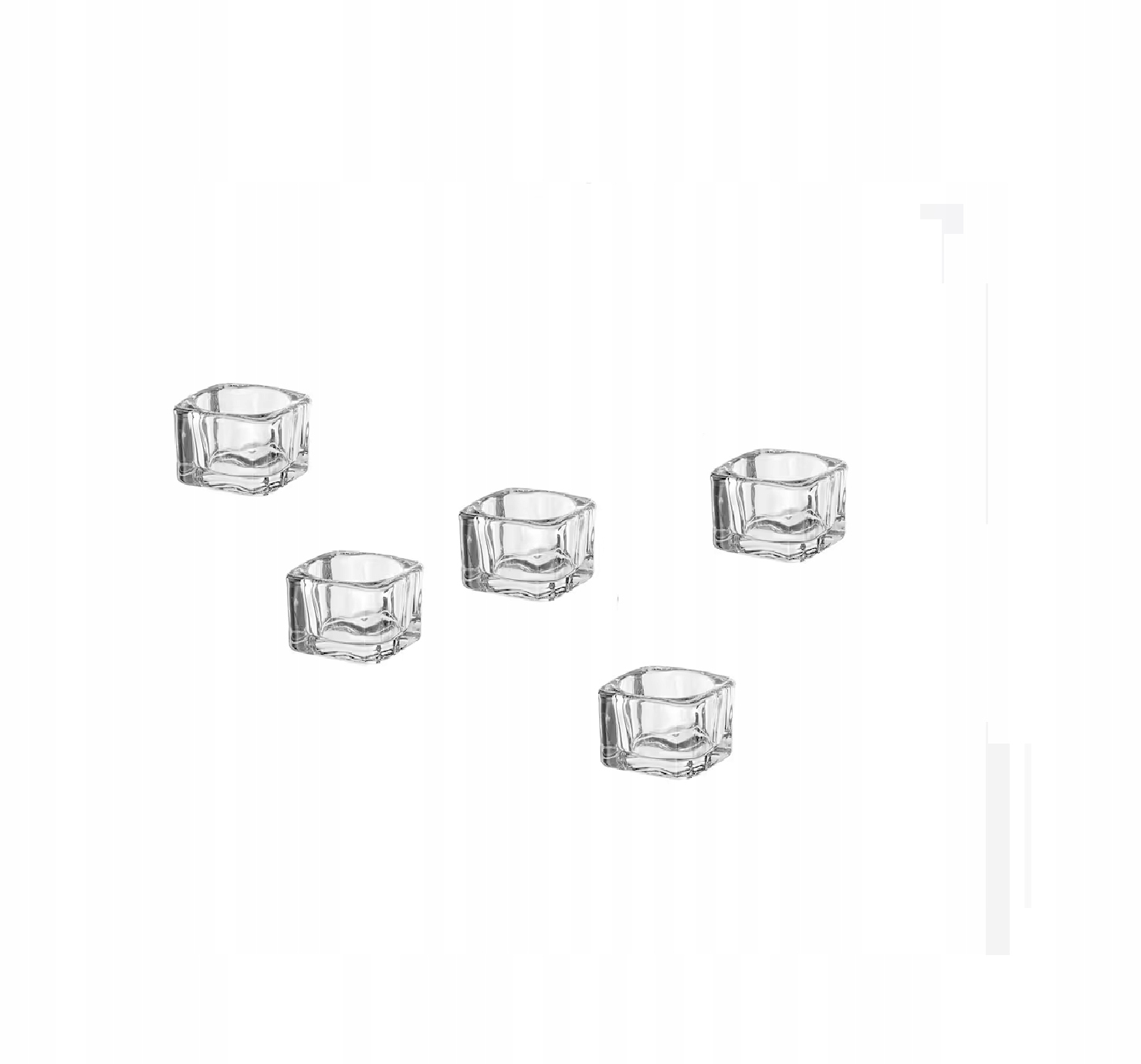 

Ikea Glasig świeczniki szklane na tealighty 5szt