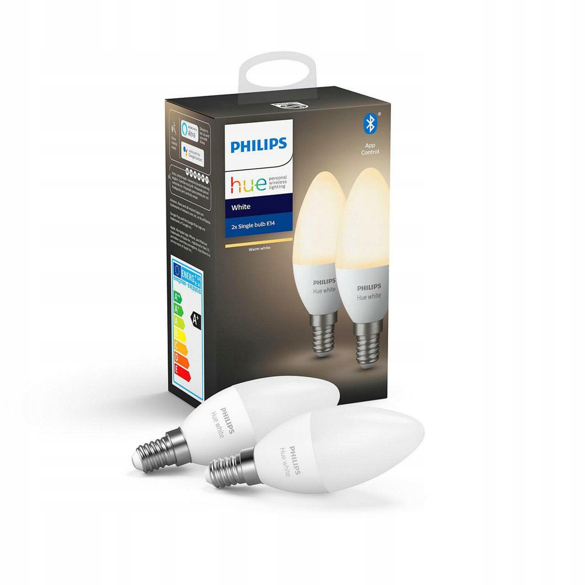Philips Hue Bluetooth set 2x Led žárovka E14 White 5,5W 470lm 2700K