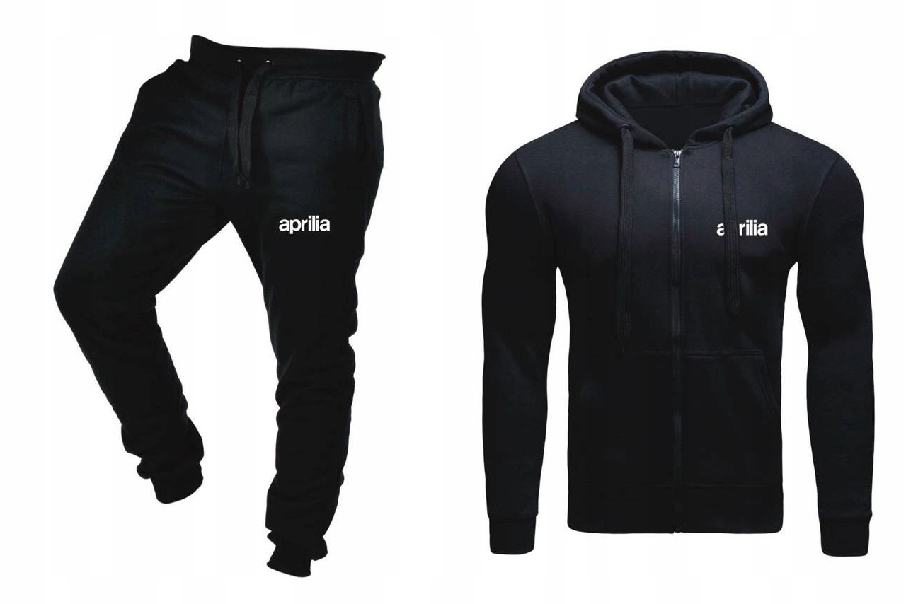 Tepláková Souprava Teplákovka Aprilia Pánská Rozepínací Černá L
