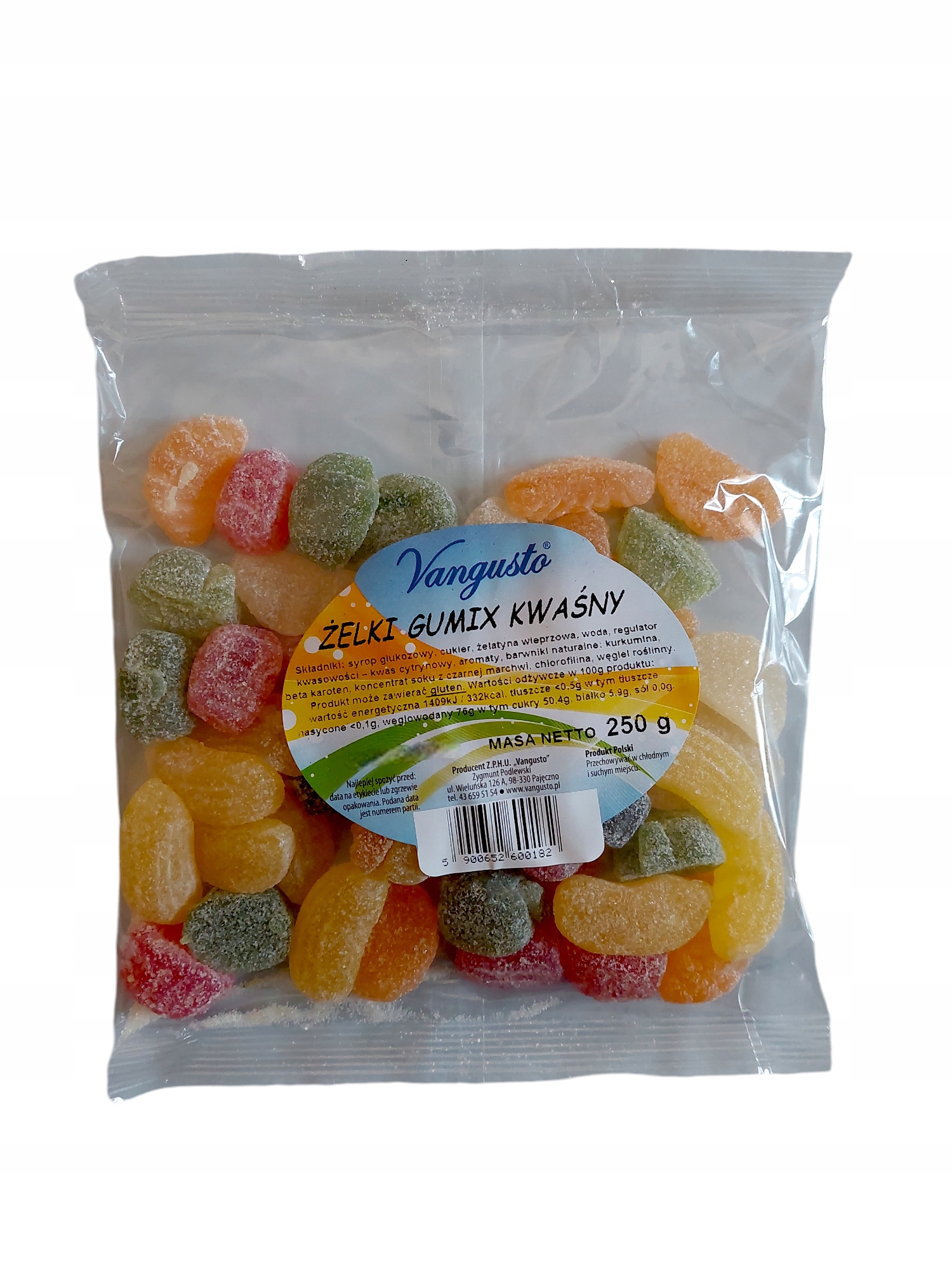 Żelki Vangusto 250g gumix kwaśny — 8