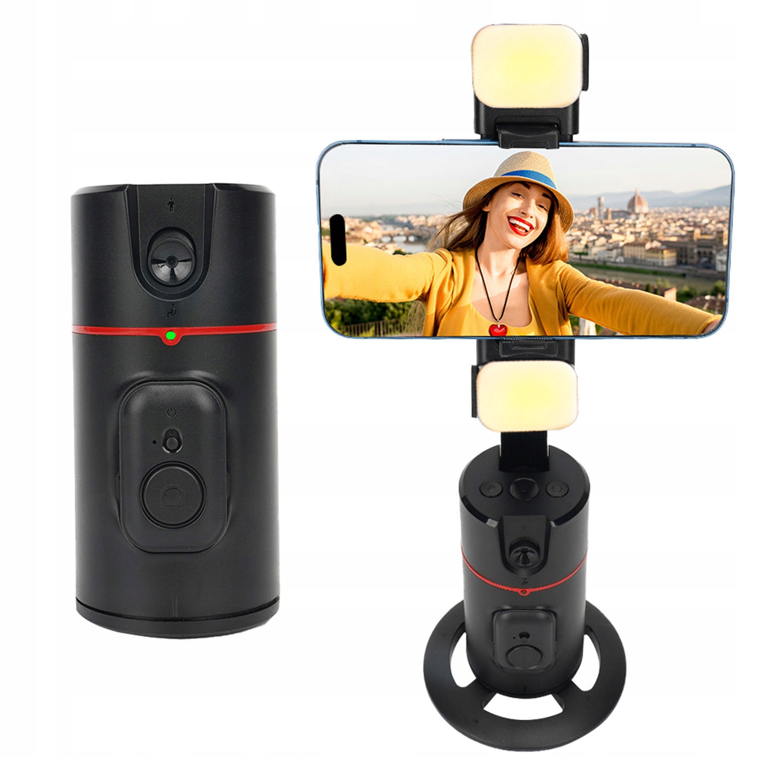 Smart Gimbal pro stolní stativ se světlem pro TikTok Live a nahrávání videí