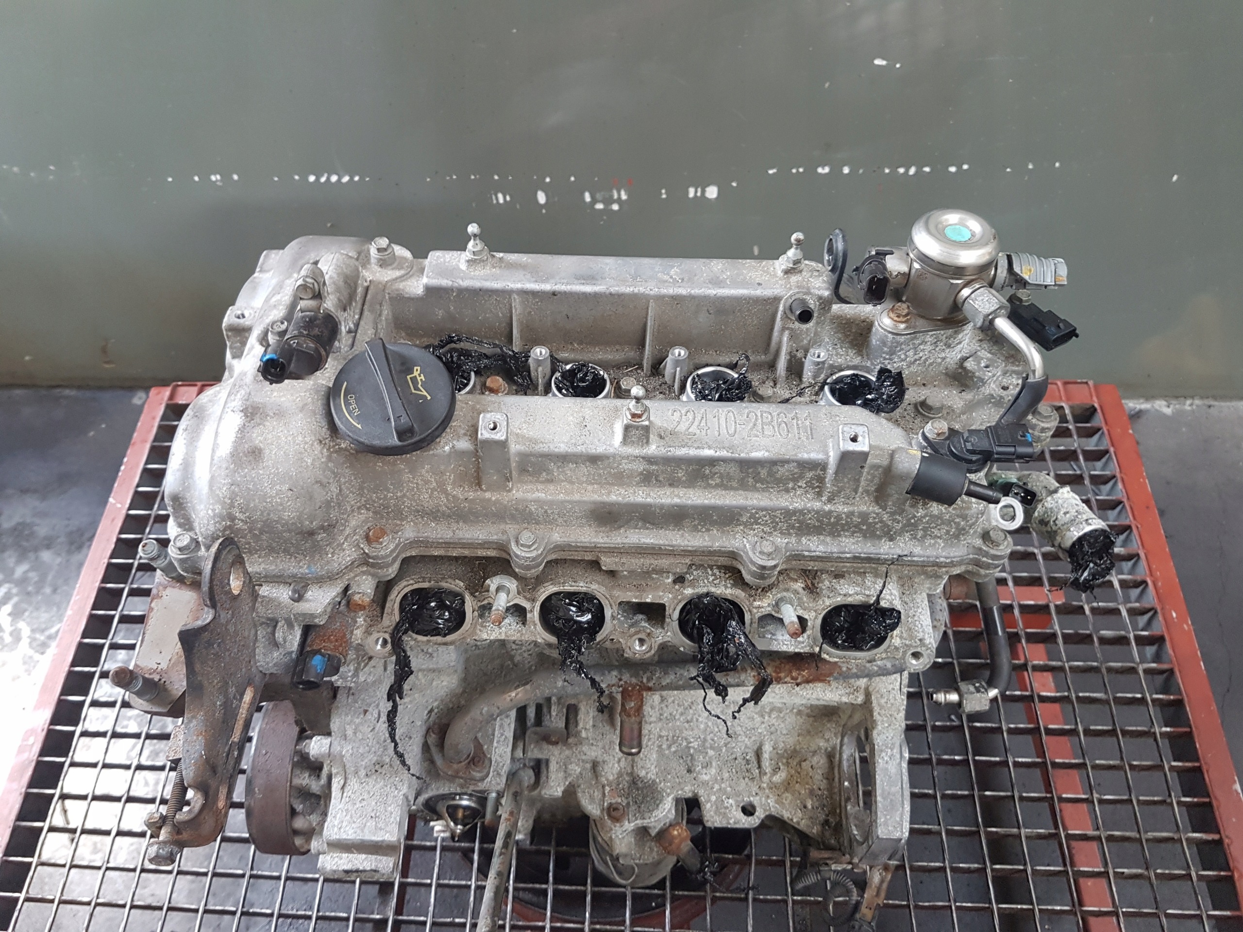 engine petrol- pillar HYUNDAI I30 2009 1.6 B GDI G4FD