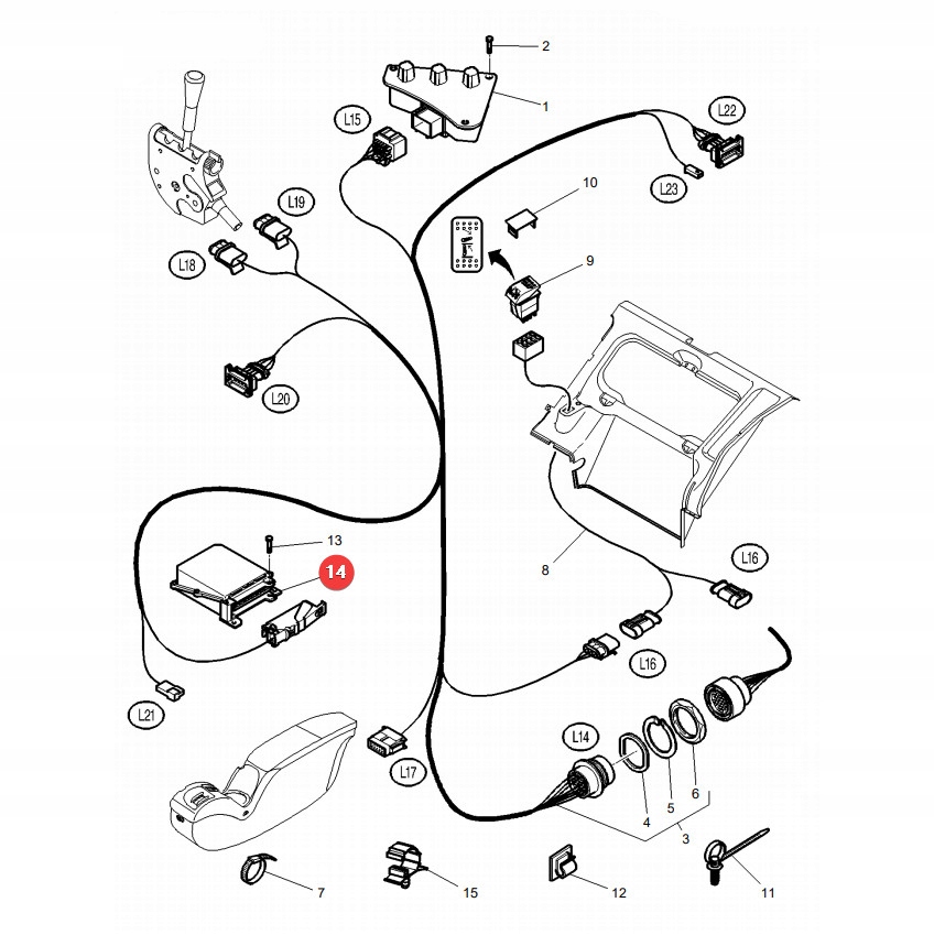 Moduł Auto 5 DC MF 4301386M94 Oryginał Producent części AGCO