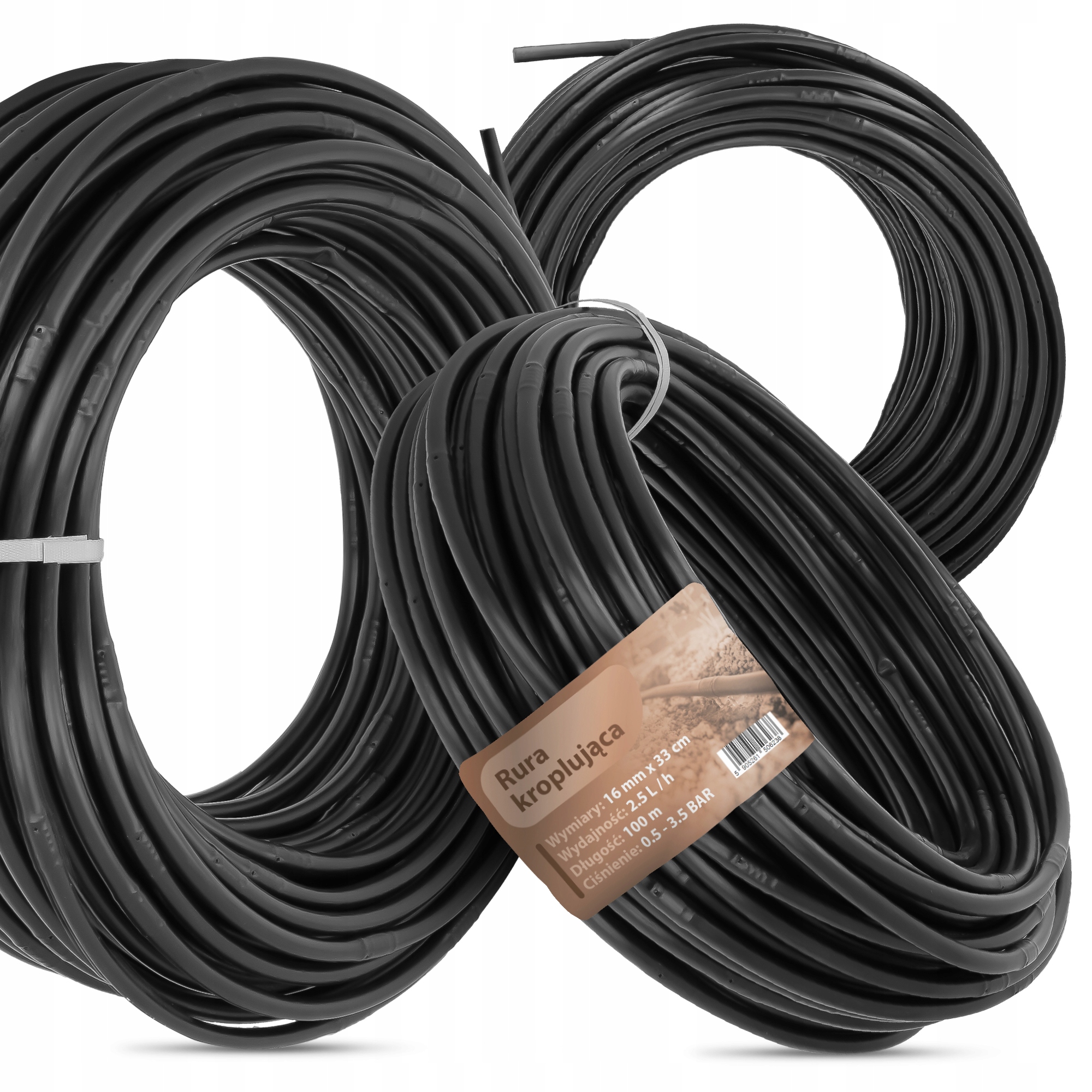 Zavlažovací kábel 100 m 16 mm kvapkajúci 33 cm Ry