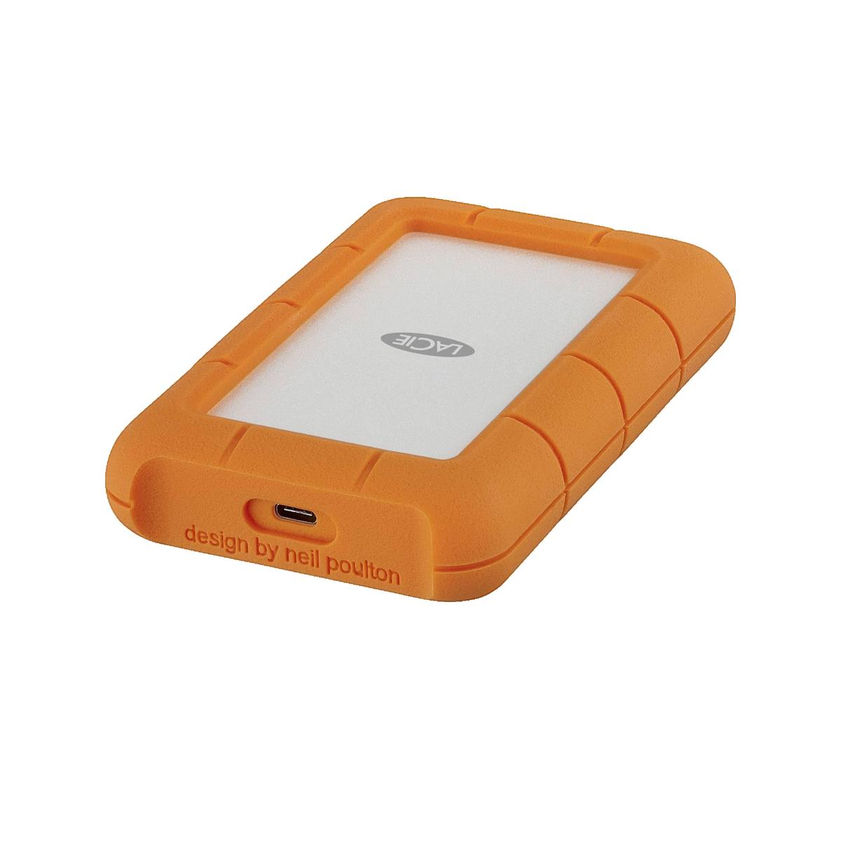 Externý disk LaCie Rugged Usb-c 5TB oranžový