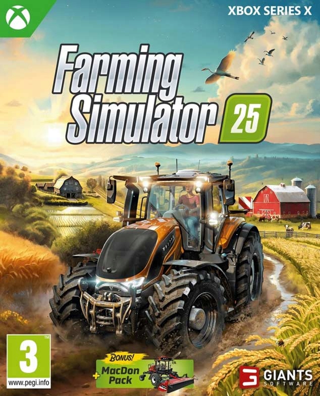 FARMING SIMULATOR 25 PL + DODATKI SYMULATOR FARMY / XBOX SERIES X NA PŁYCIE