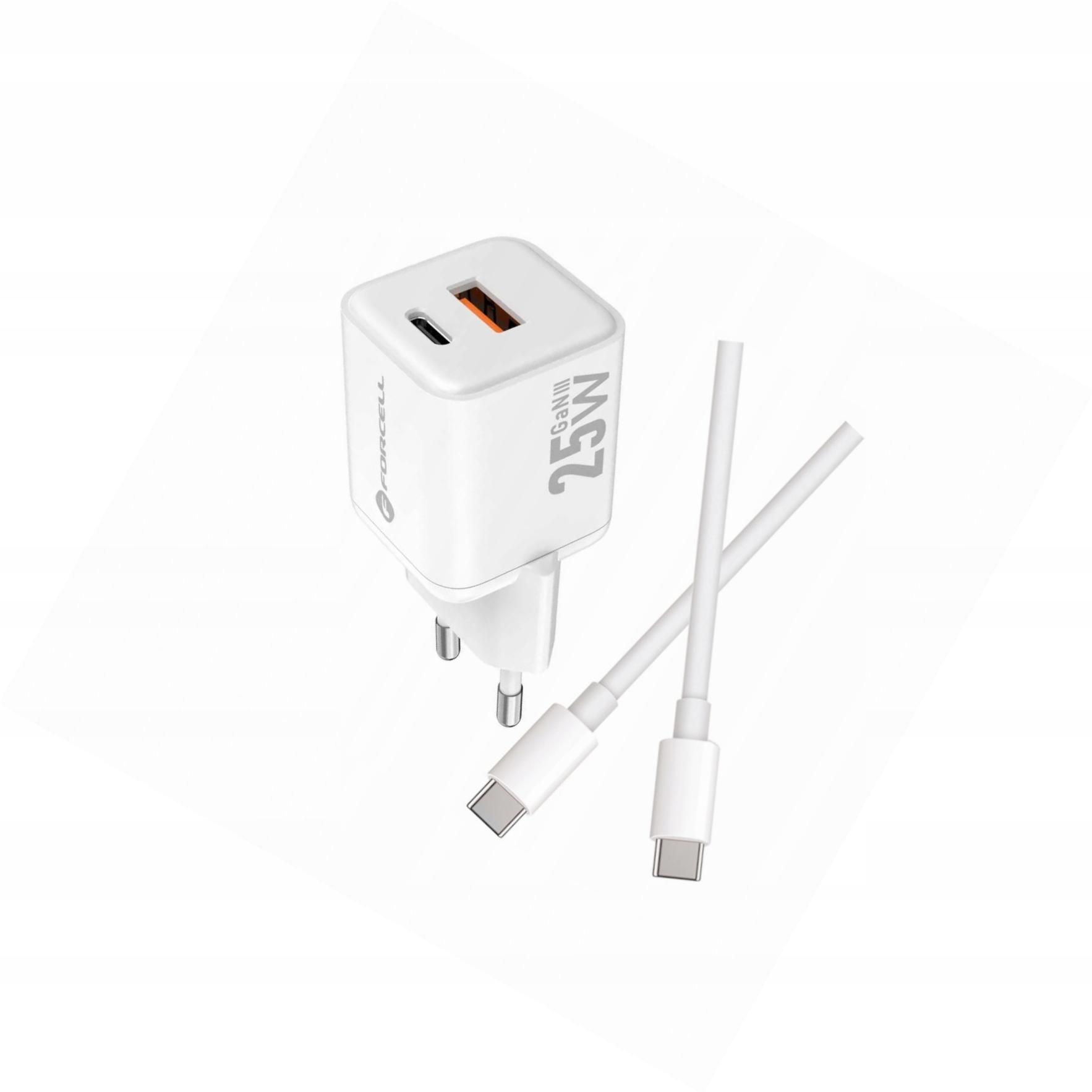 Szybka ładowarka Gan 25W 2 porty z długim kablem Usb-c do Samsung A72