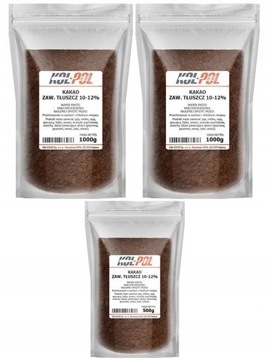 Kakao 2,5 kg Přírodní v prášku Alkalizované, vysoká kvalita Premium Kol-Pol