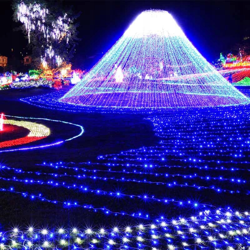 LAMPKI CHOINKOWE LED LAMPKI ŚWIĄTECZNE ZEWNĘTRZNE NA DOM 200 LED NIEBIESKI EAN (GTIN) 5904347194413