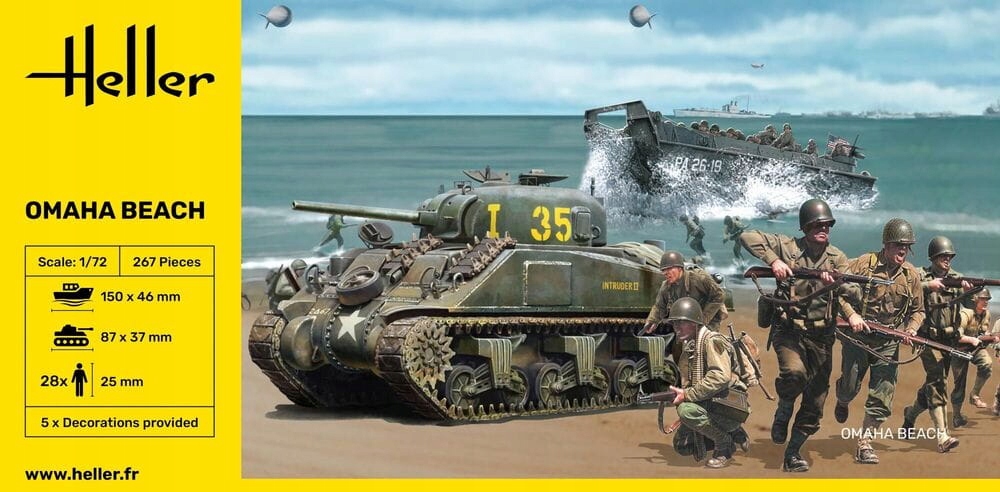 Omaha Beach Heller 50332 měřítko 1/72