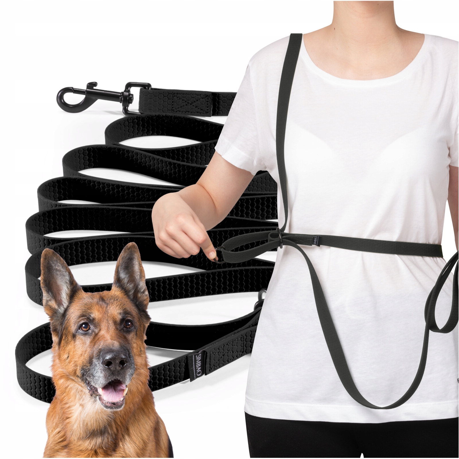 Smycz Przepinana Regulowana Wodoodporna Treningowa Brudoodporna Mocna 7m