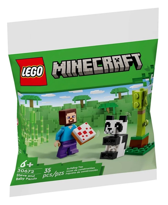 LEGO MINECRAFT STEVE I MAŁA PANDA 30672