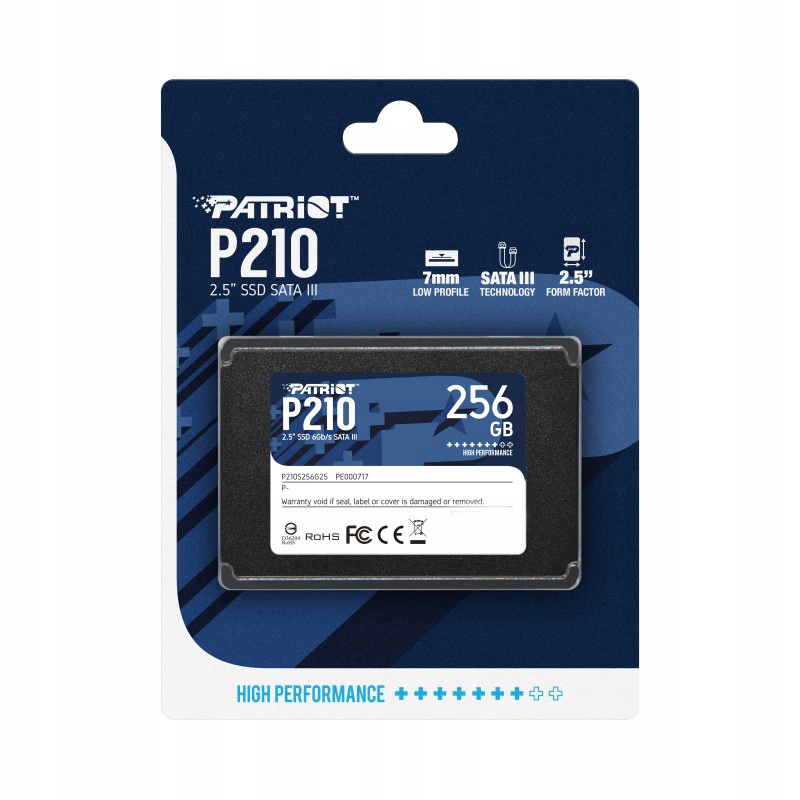 

Ssd Patriot 256GB P210 SATA3 2.5'' 500/400 MB/s