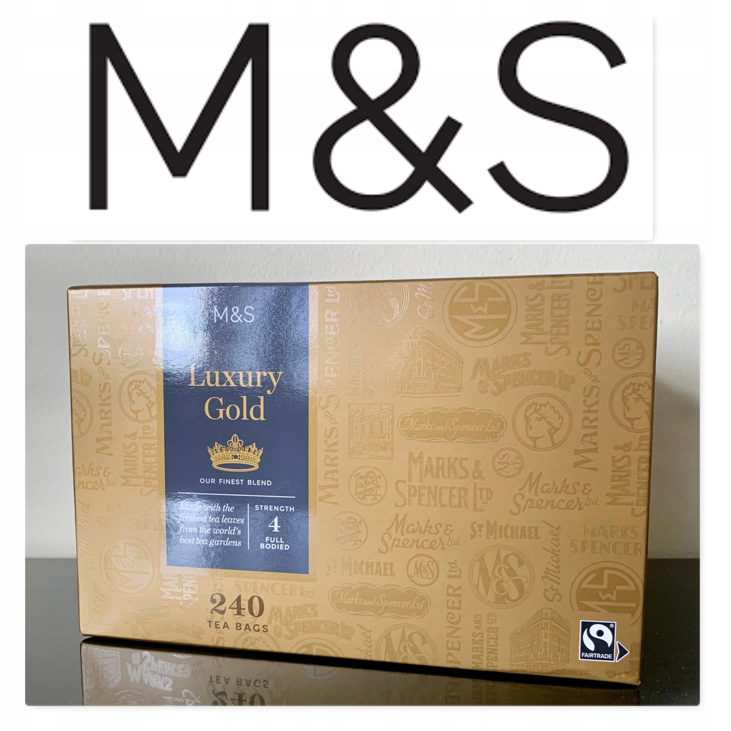 Marks Spencer M&s Luxury Gold Tea černý instantní čaj 750 g 240 ks A10