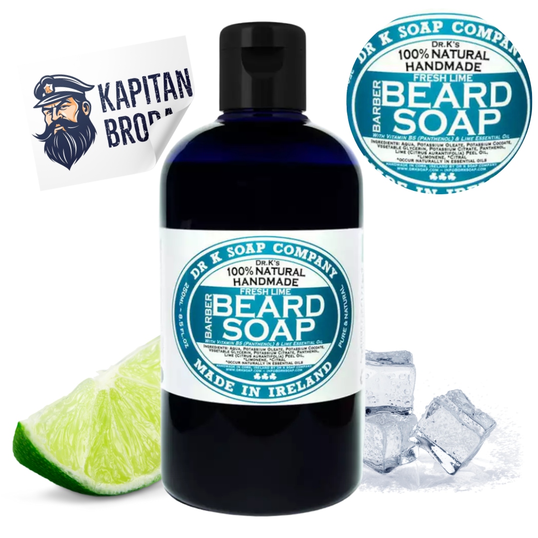 Limetkový Šampon na vousy od irského výrobce Dr K Soap 250 ml