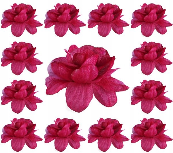 

Róża 12 szt Różyczka główka 4 cm Burgundy