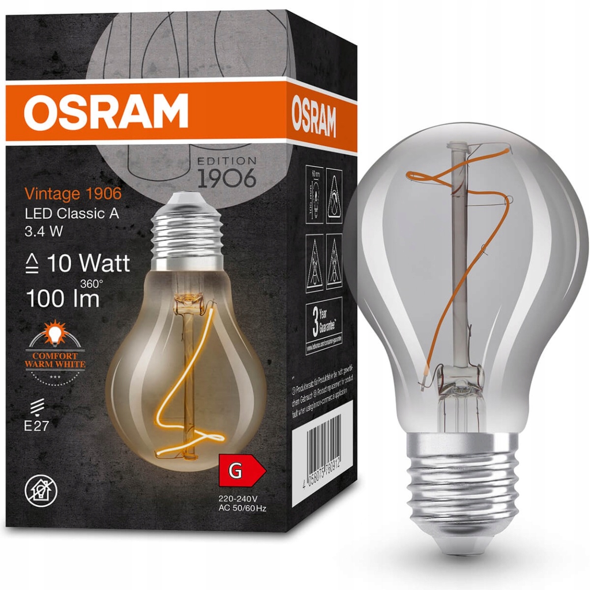 

Osram żarówka Led Vintage 3,4W E27 dekoracyjna