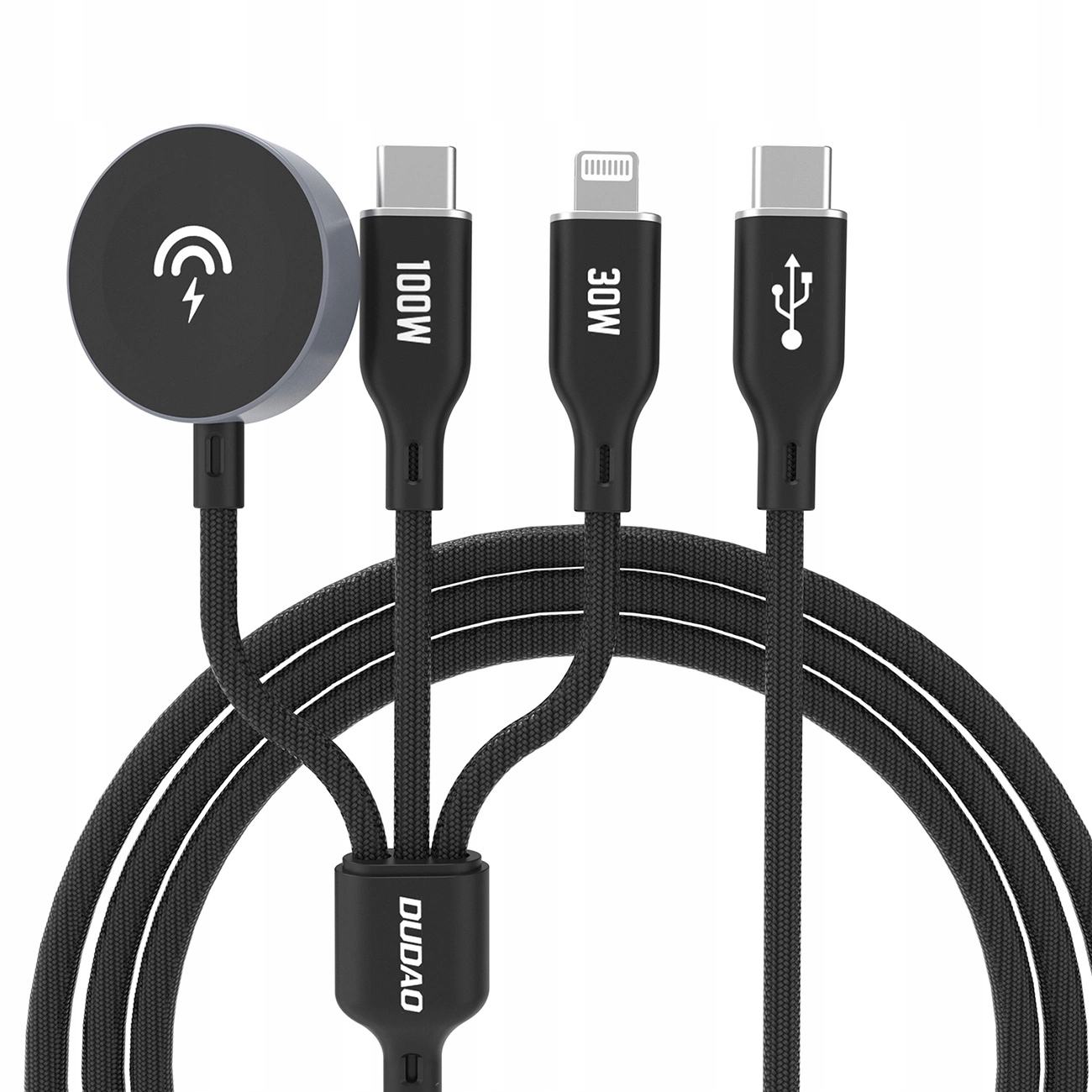 Dudao Kabel Z Ładowarką Do Apple Watch A12MAX+ 3W1 Do Iphone 12 13 14 1,2M