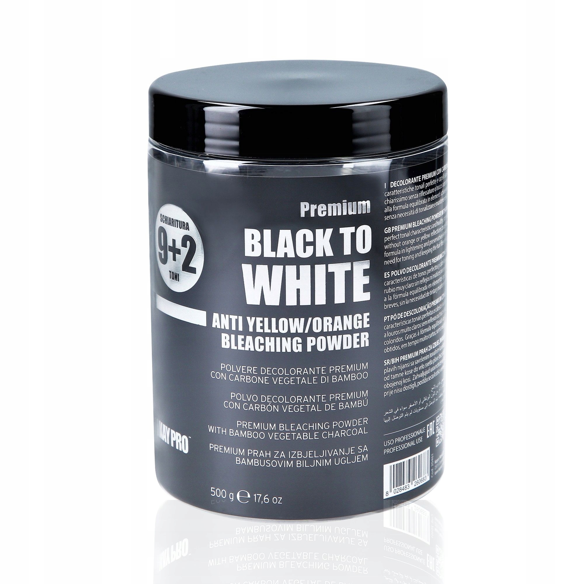 KayPro Black To White KayPro 9+2 500 g Rozjasňující pudr až o 11 tónů