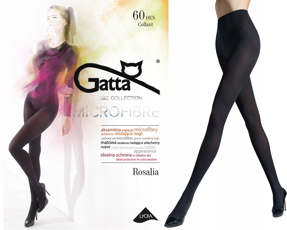 

Pg. Rajstopy grube Gatta Rosalia 60den 5-XL nero