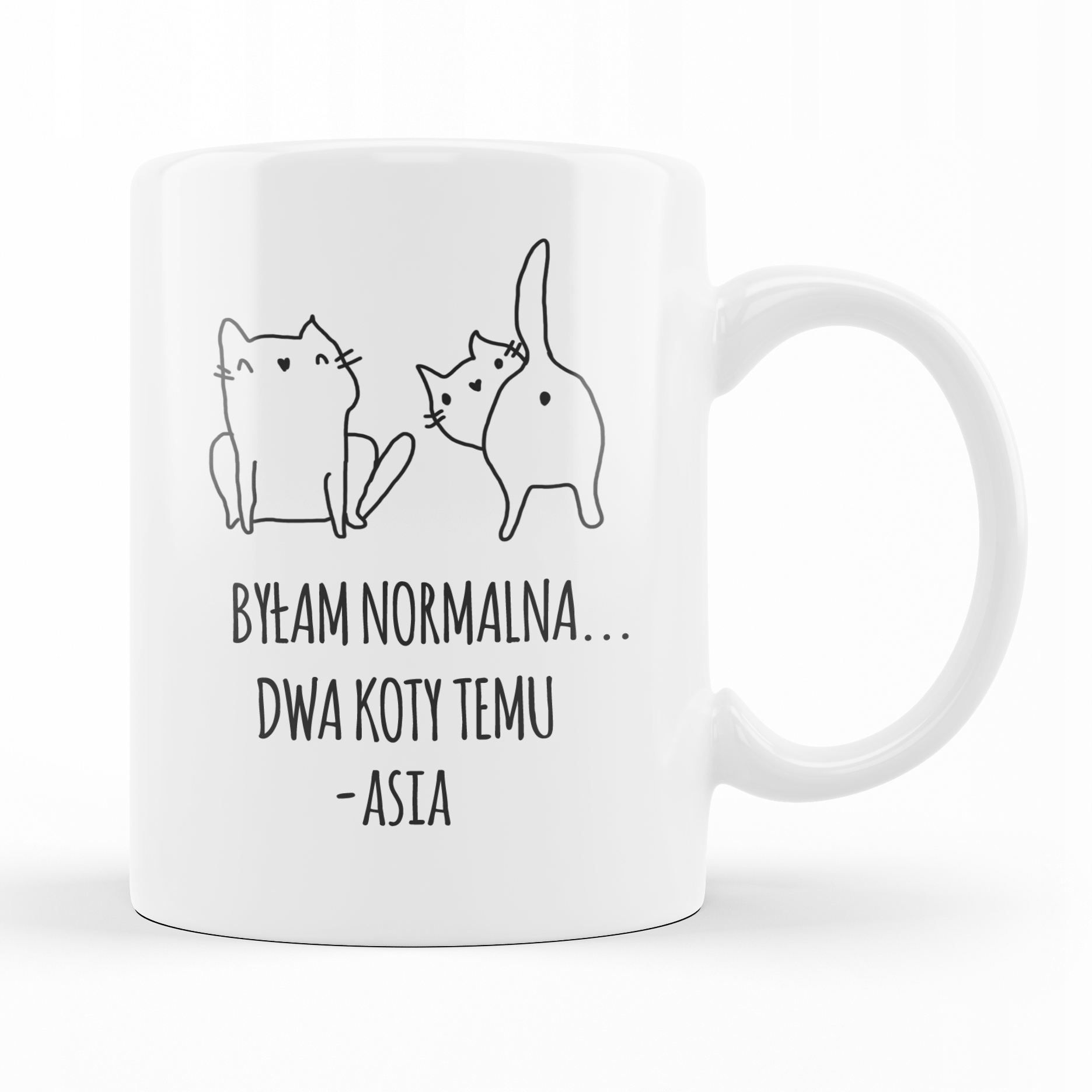 

Kubek Dla Kociary Z Kotem Imię Śmieszny