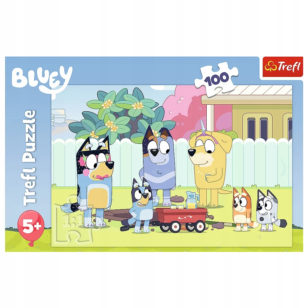 Trefl Puzzle 100 elementów Wesoły świat Bluey Liczba elementów 100