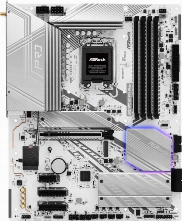 ASROCK Z890 Pro RS WiFi White ATX LGA1851 DDR5 — 6