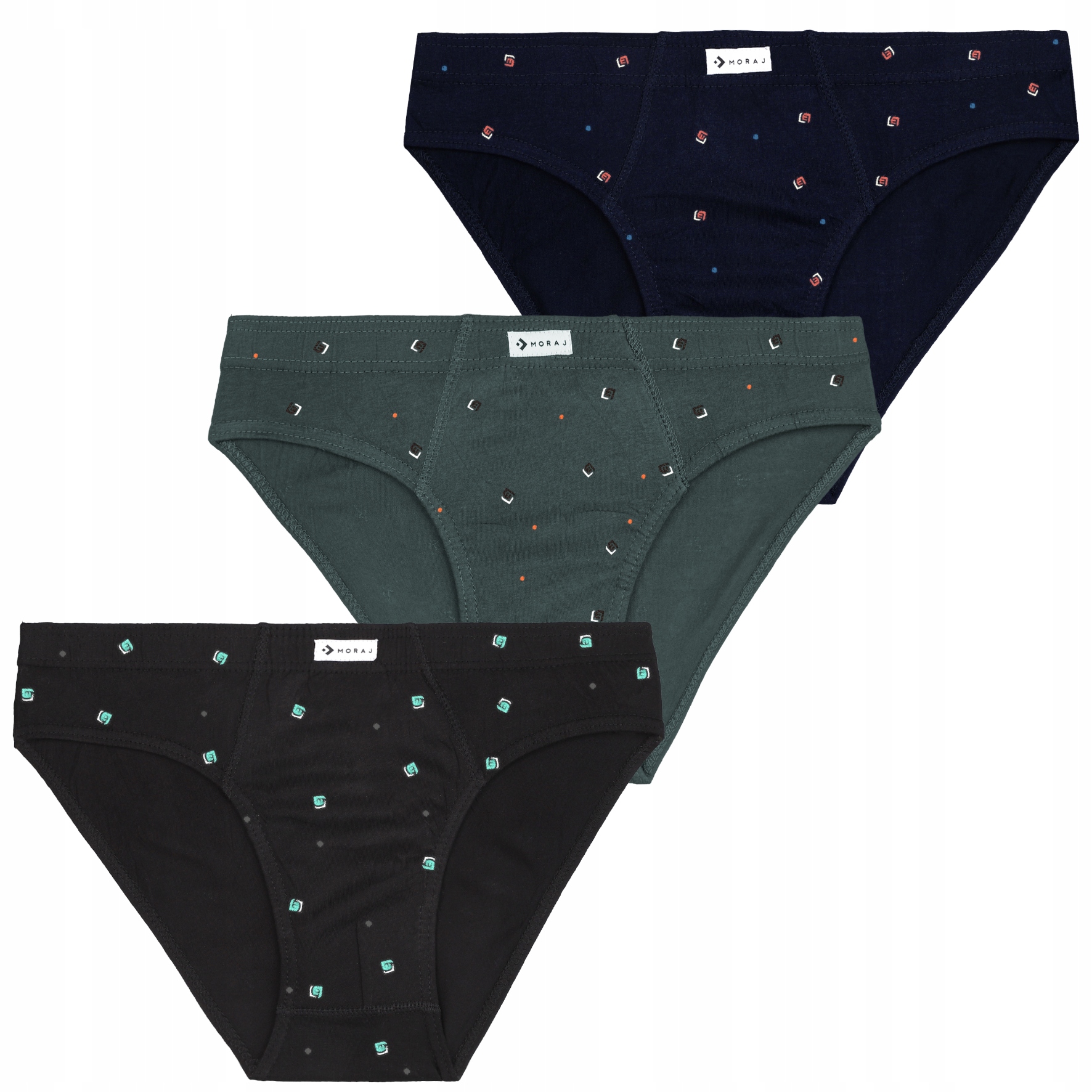 MAJTKI SLIPY MĘSKIE BAWEŁNIANE 100% SLIPKI KLASYCZNE BIELIZNA MORAJ XXXL x6 Zestaw tak