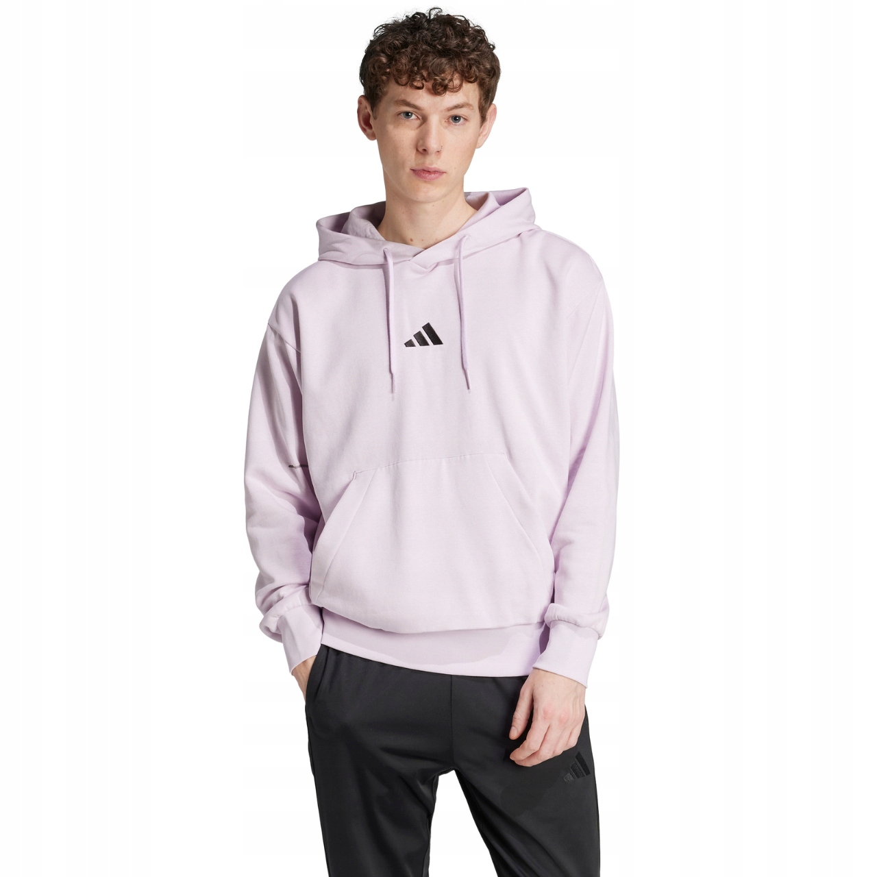 Pánská mikina adidas Essentials Feelcozy Fleece růžová vel. M
