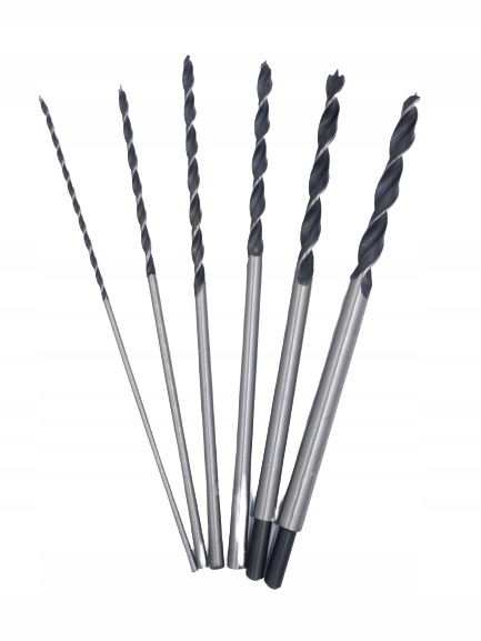 WIERTŁA DO DREWNA DŁUGIE 4-14MM 6 SZT.