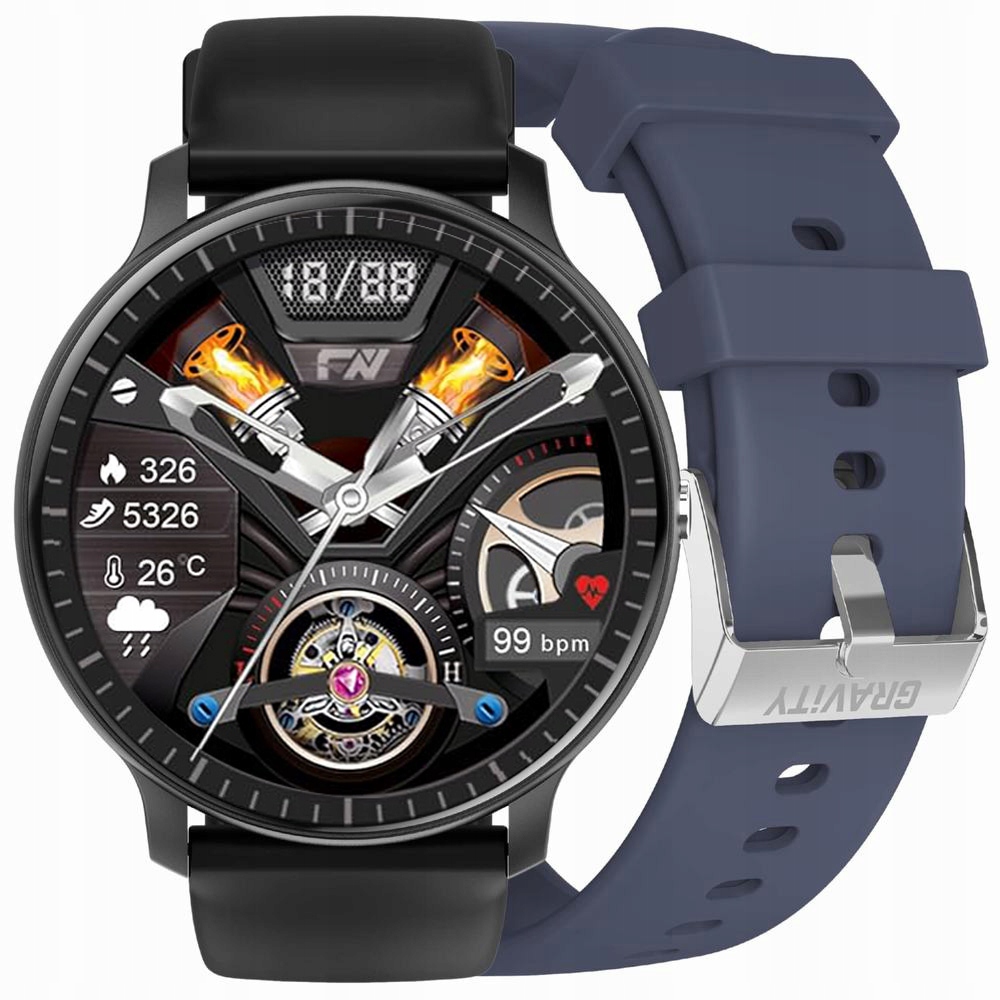 Pánské hodinky Chytré Hodinky s Rozhovory Kroky Puls Sport multifunkční